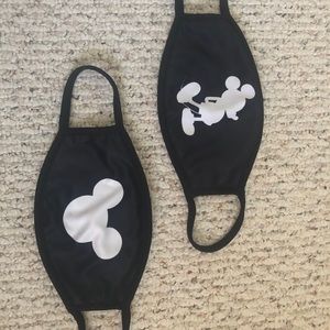 2 New Adult Disney Mickey Masks Reversible.